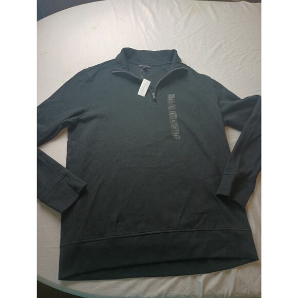 Banana Republic Other - Men's Half Zip Black Pull Over Sweater Collar Shirt XXL NWT Banana Republic